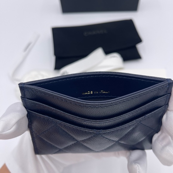 Chanel Classic Card Holder Navy y Rose Gold - Picture 4 of 5